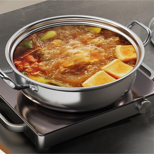 Olla para hot pot de acero inoxidable 34 cm plata miniatura 4