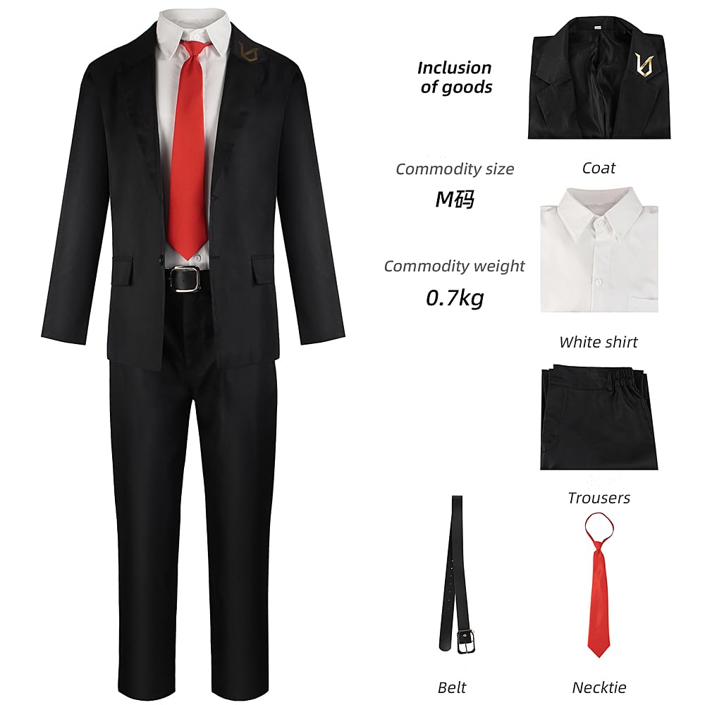 Charous Anime Manga Undead Unluck Cosplay Undead Undead Kostüm, Unisex-Uniform-Set für Festivals, Aufführungen, Cosplay, Geschenk