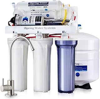 iSpring RCC7P Boosted Performance Under Sink 5-Stage Reverse Osmosis Drinking Filtration System