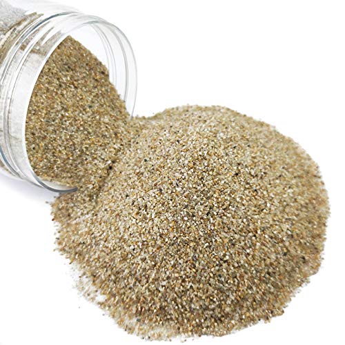 1.75 LB Coarse Silica Sand Aquarium Bottom Fire Pit Base Sand Natural Color Glass Vase Filler Unity Sand for Art Crafts,Home Decoration,Wedding Ceremony,Beach Theme(28 OZ in a jar)