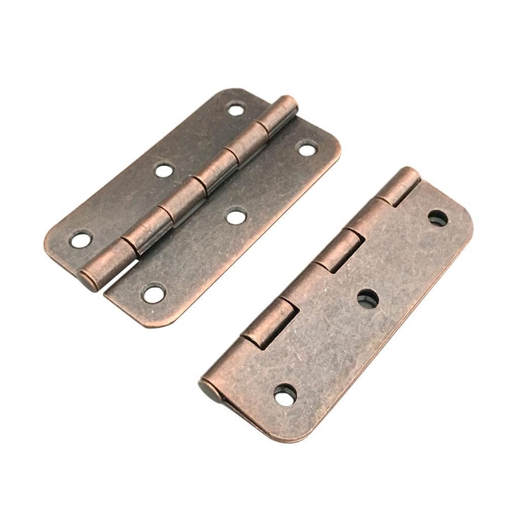 PIXZCSA 2pack/lot Strong and Durable Butt Hinges for Cabinet Doors Guaranteed Furniture Accessories Stainless Steel Hinge Ect.