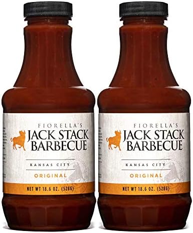 Jack Stack Barbecue Original Sauce - Kansas City BBQ Sauce - Smoked KC BBQ Sauce (2 Pack, 18oz Bottles)