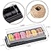 Macaron Boxes with Clear Lids,50-Pack Macaroons Container Gift Packaging Box with 6 Grid,7.6'' x 2.8'' x 1.9'' Plastic Cake Trays for Chocolate,Desserts Mini Cupcakes,Cookies or Muffins
