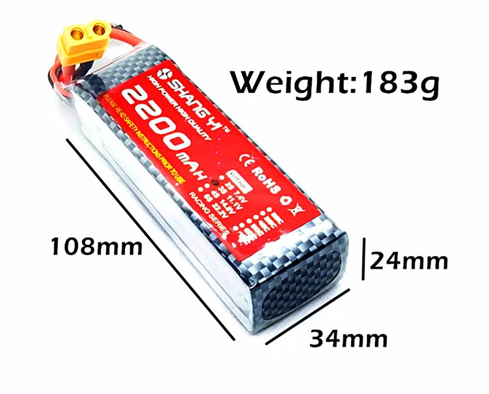 Brushless Motor Luckkystore Zop Power Lipo Battery 2200 Mah 3S 35C