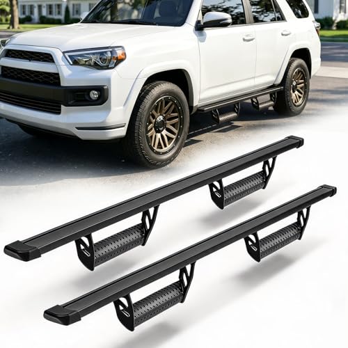 Estribos de aluminio para Toyota 4Runner 2010-2024, negro, 2 piezas miniatura 1