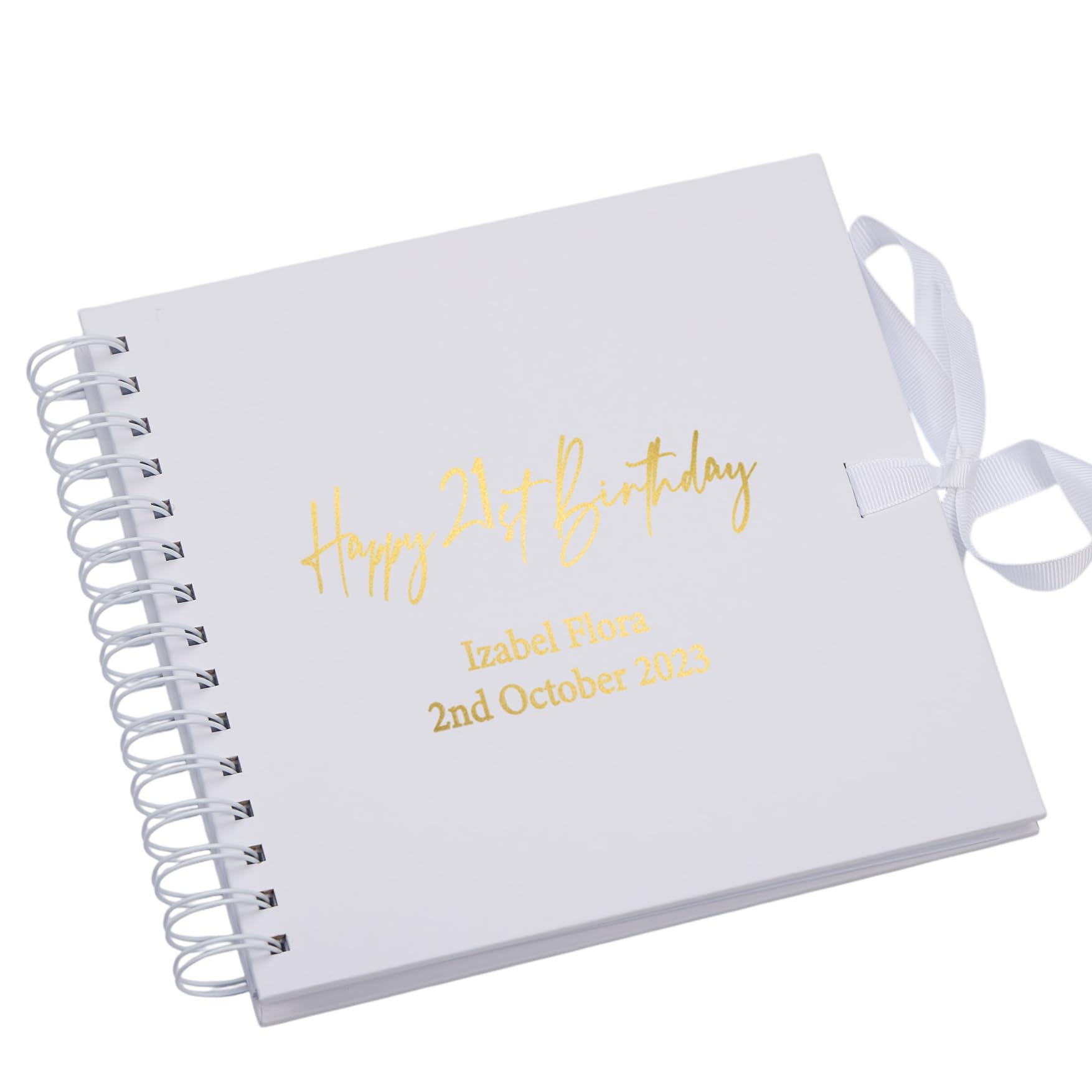 Personalised Any age Birthday Scrapbook, Guest Book or Photo Album Gift 16th, 18th, 21st, 30th, 40th, 50th, 60th, 70th, 80th
