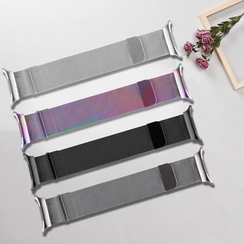 Compatible With Samsung Galaxy Watch Ultra 47MM (2024) Bands For Women Men Magnetic Stainless Steel Straps.
