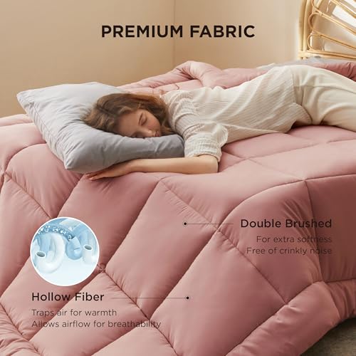 image for Bedsure Comforter Duvet Insert - Quilted Comforters King Size, All Sea
