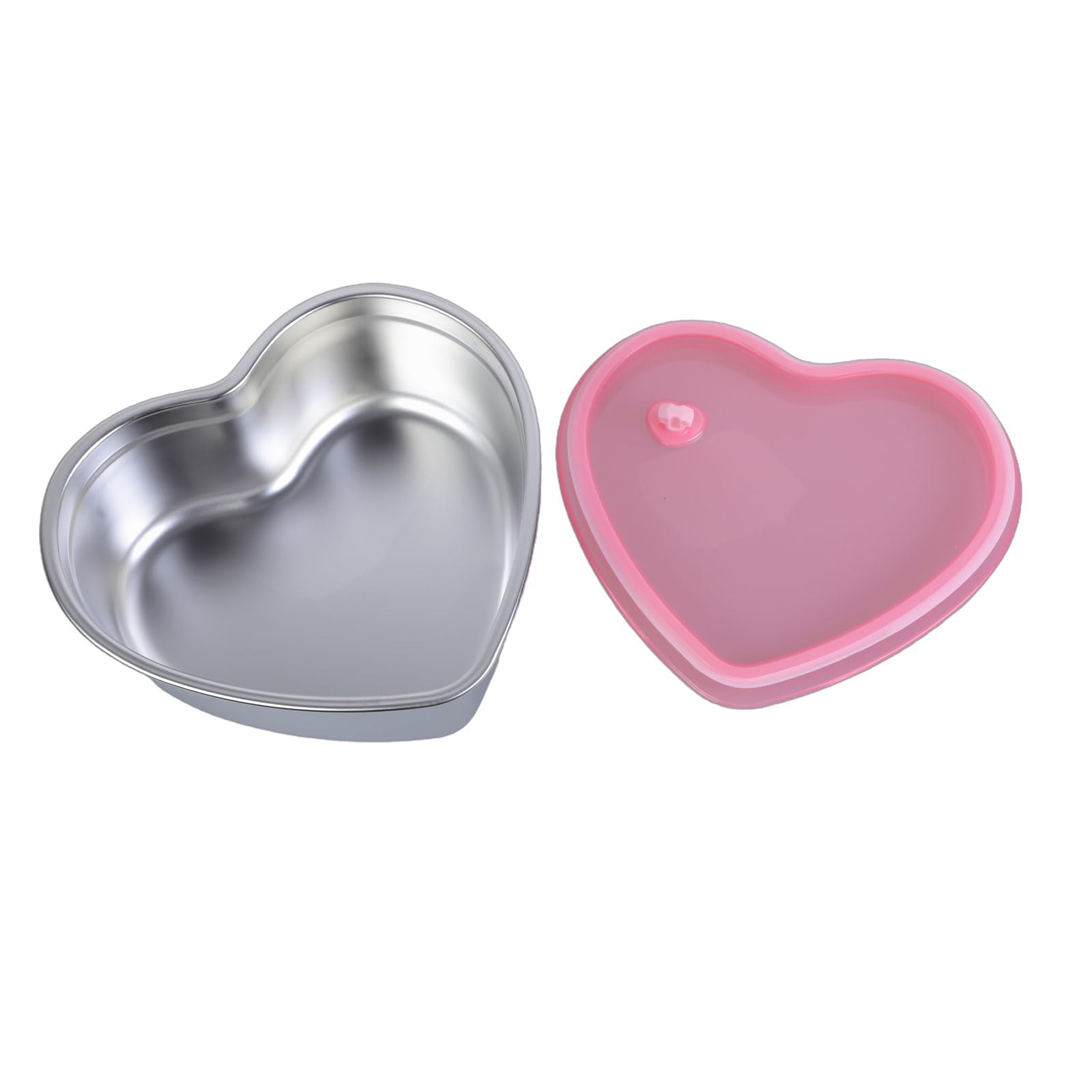 Tsophreniq Strawberry Cake Storage Holders Heart Shape Storage Bowl with Lid for Dessert Freshness Practical Stoarge Bowl