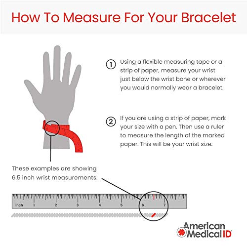 American Medical Id 10Kt Gold-Filled Premier Red Bracelet thumb #4