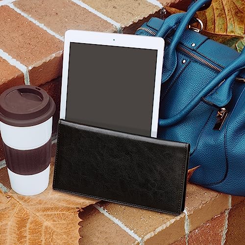 Image of CoBak Checkbook Cover for Women & Men - PU Leather Case with RFID Blocking | Classic Design Check Book Holder for Personal and Business