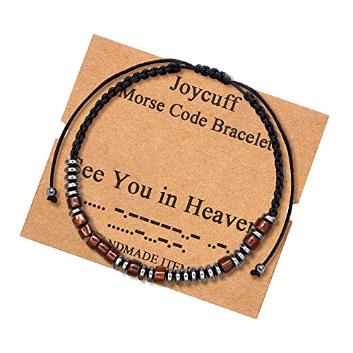 Image of JoycuFF Inspirational ๐๐จ๐ซ๐ฌ๐ ๐๐จ๐๐ ๐๐ซ๐๐๐๐ฅ๐๐ญ ๐๐จ๐ซ ๐๐จ๐ฆ๐๐ง Secret Message Wood Beads with Cord Jewelry Birthday Mother's Day ๐๐ข๐๐ญ ๐๐จ๐ซ ๐๐๐ซ Mother Grandmother