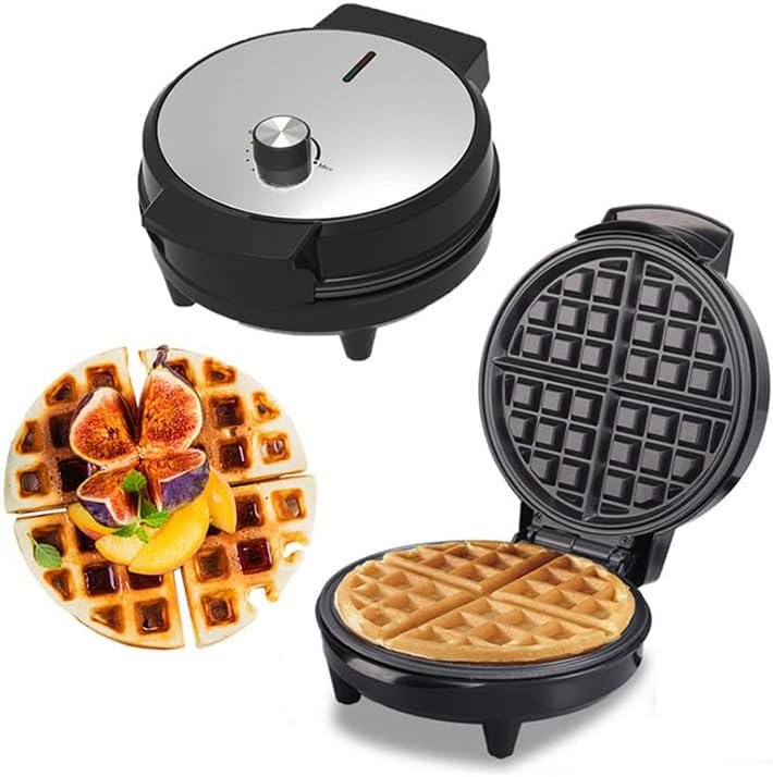 1000W Waffle Maker Machine, Waffle Making Machine with 7 Level Temperature Control & Non Stick Coating, Waffles Makers Irons for Cooking Pastry Hash Browns