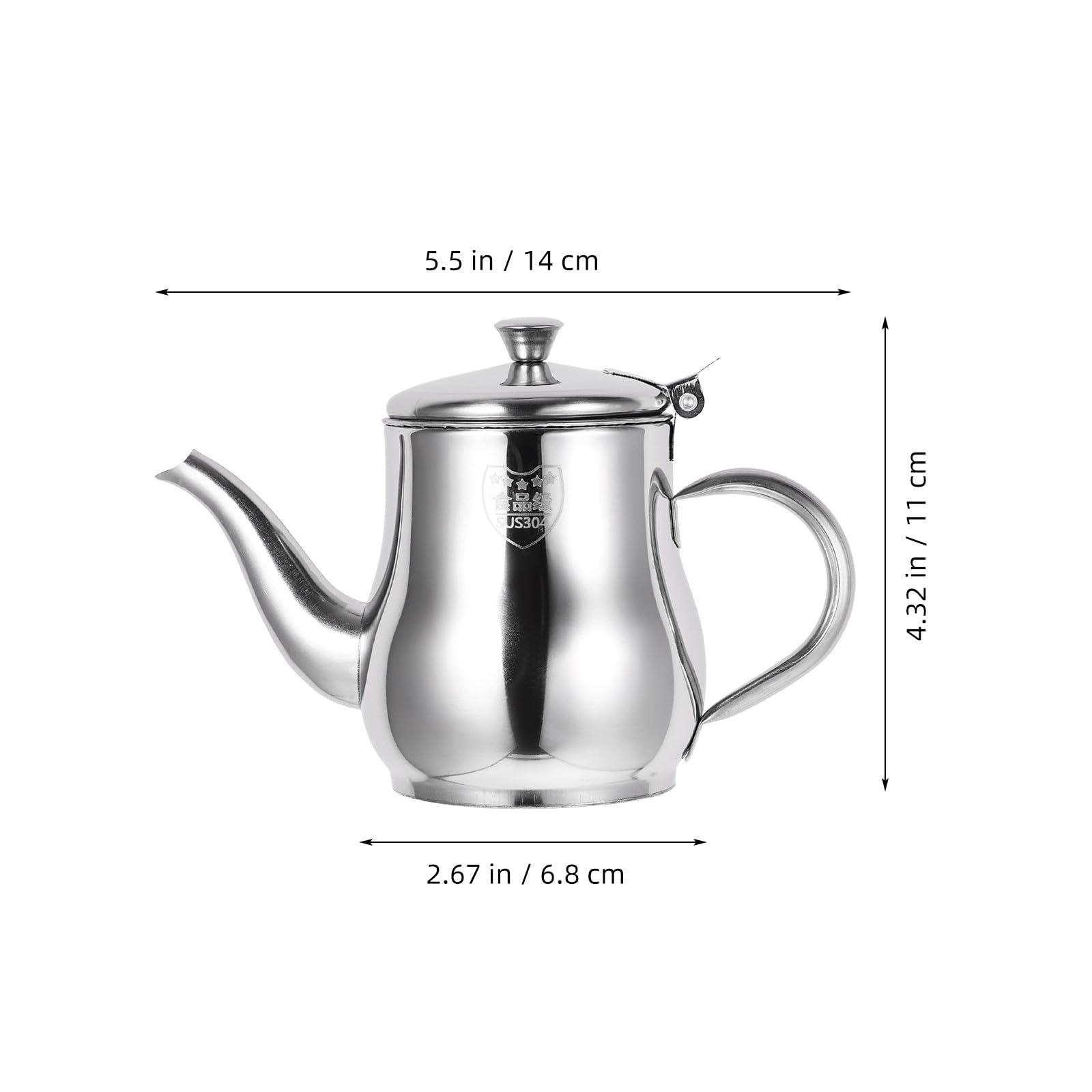 IMIKEYA Recipiente la en de Inoxidable Cocina para de Acero de 13oz Colador y Superficie Lisa Adecuado para Controlar Cantidad Filtración
