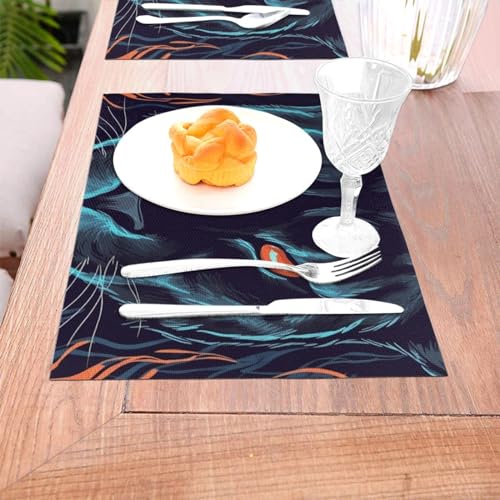 Set de table antidérapant en PVC lavable pour protéger la table de salle