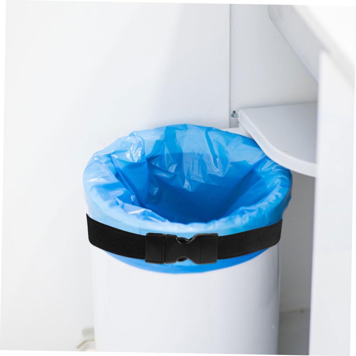 GRIRIW 6pcs Elastic Trash Bag Band Retainer For Trash Bags Elastic Retainer For Waste Bin Band