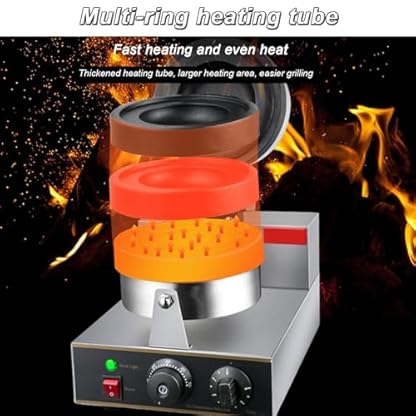Burgermaker Elektrisch Hamburgerpresse Elektrische Burgerpresse, doppelseitige Heizung, Burgermaschine, 1300 W, Antihaft-Maker, Knuspermaschine, 50–300 °C Temperaturregelung, doppelseitige H – Bild 8