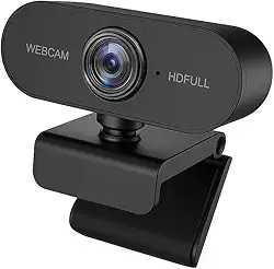 Webcam Camera Full Hd Zoom 1080p 360 Graus Entrada Usb 2.0 Com Microfone Ideal para Videoconferencia Zoom Meet Teams Livestream Aulas online Reunião Skype Premium Plug And Play