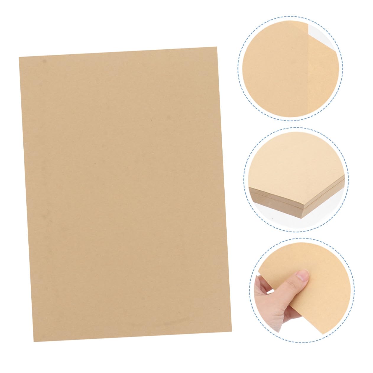 EPIGEIST Vintage Kraftpapier Briefpapier A4 160g 100 Blatt Braunes Papier mit Verstärkter Haltbarkeit Multifunktionales Schreibpapier für Präsentationen und Verpackungen