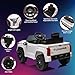 Ride on Truck Car, 12V Licensed Toyota Tundra Ride on Car w/Remote Control, Battery Powered Electric Car with4 Wheels Spring Suspension, 3 Speeds, LED Lights, Gift for 3+ Kids-White