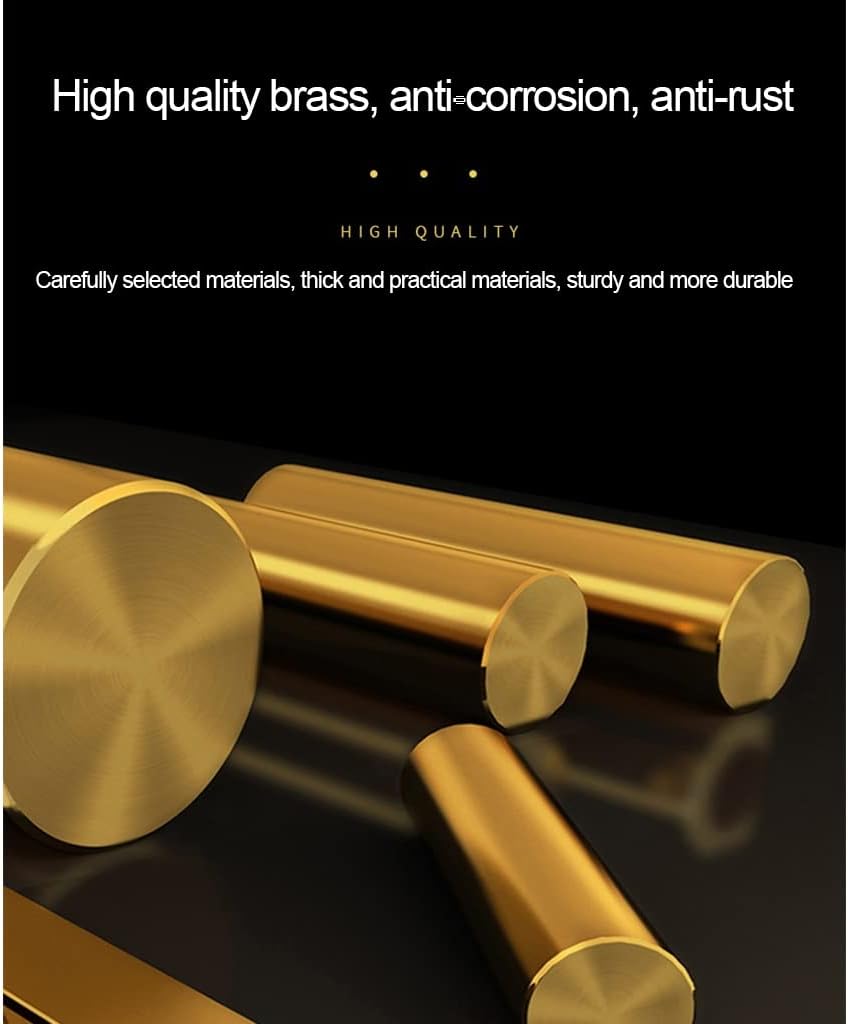 LSLYTQ High-end All-Copper Towel Ring, Bathroom Small Size Towel Rack, Bathroom Light Luxury Toilet Towel Holder