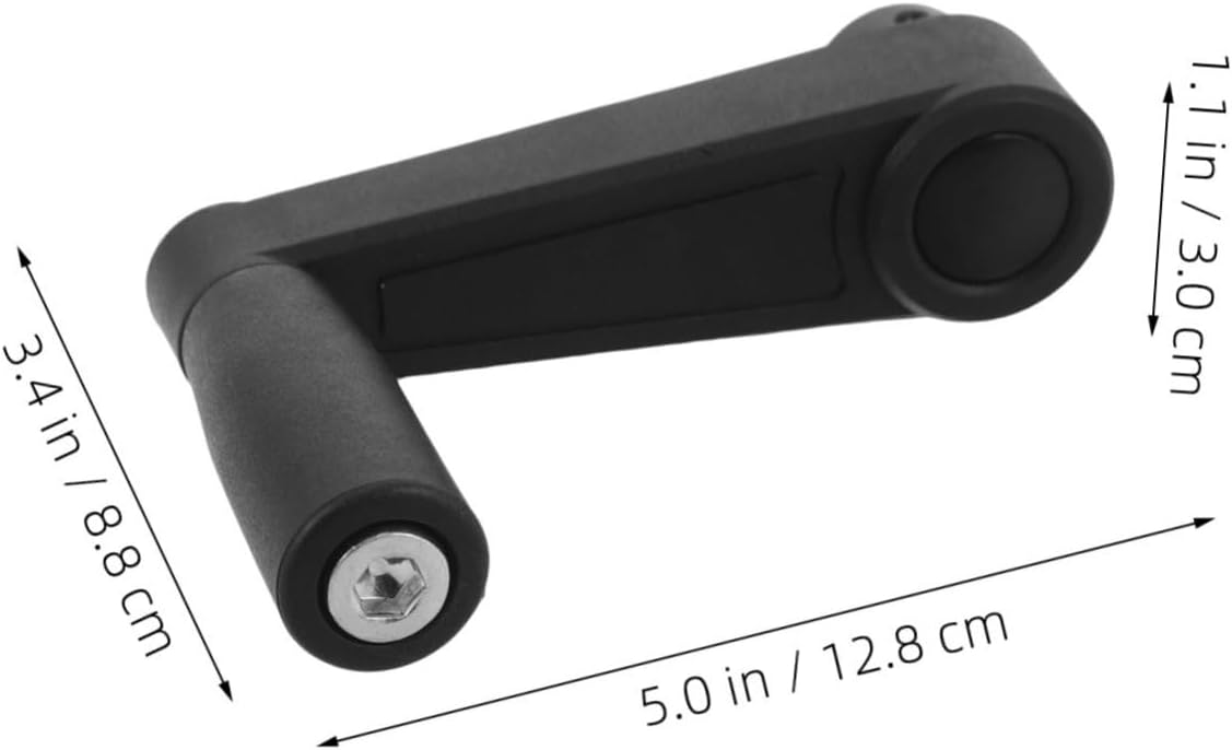 VILLCASE Plastic Crank Handle 12mm Round Hole for Generator Replacement