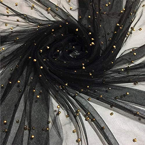 Tulle à perles noir pour décoration de mariage et fête chic - 3
