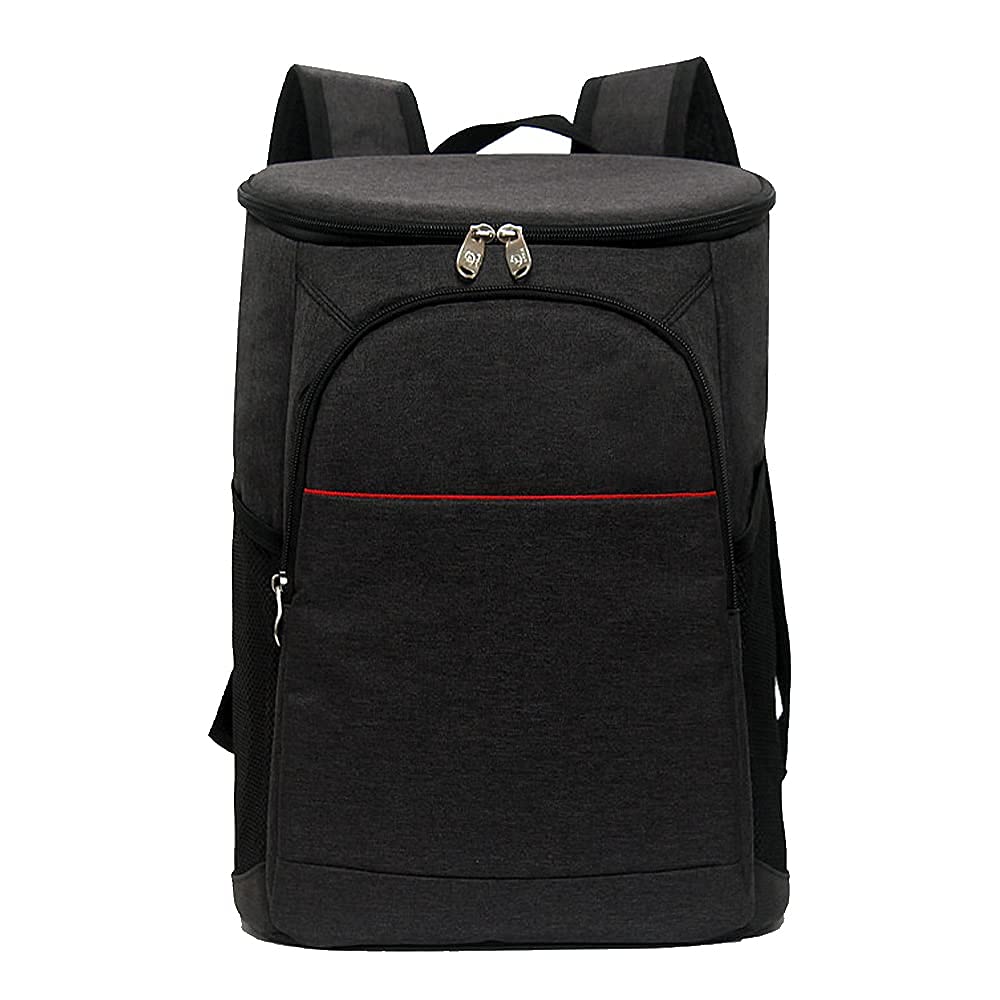 Doppeldecker weicher Kühlrucksack mit hartem Innenfutter, Wärmedämmtasche Oxford wasserdichte Lunchbox Isoliertasche Leichter Rucksack für Camping BBQ Familie Outdoor-Aktivitäten