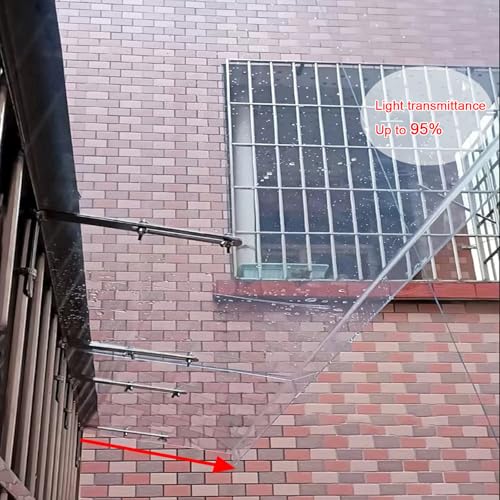Auvent extérieur en polycarbonate durable et acier de haute qualité