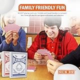 NCS35® Deluxe Plastic Coated Playing Cards - 2-Pack Set - Vibrant Red & Blue Decks - Ideal for Poker, Card Games, and Family Entertainment Playing Cards Design/Packaging May Vary - Image 6
