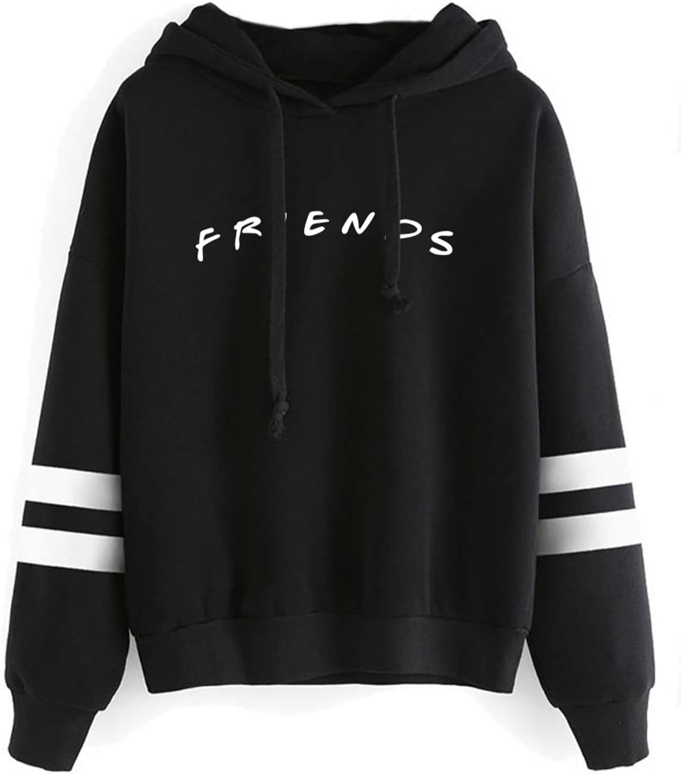 AganmiFashion Casual Friend Hoodie Sweatshirt Women Graphic Tops Hoodies Sweater Funny Hooded Pullover