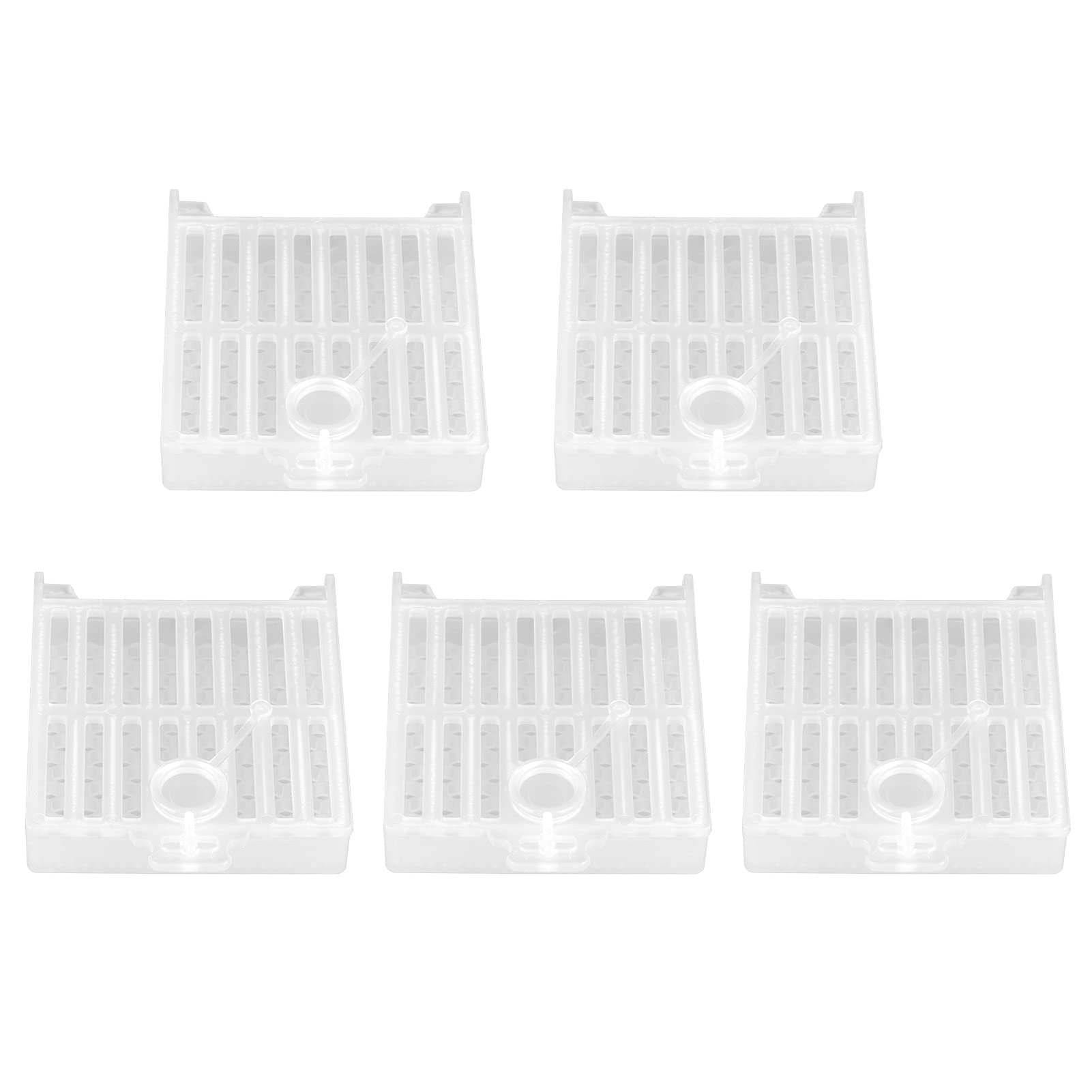 Cryfokt Queen Bee Cage, 5 Pezzi Multifunzionale Queen Bee Carrier Gabbia per Apicoltore per Apicoltura