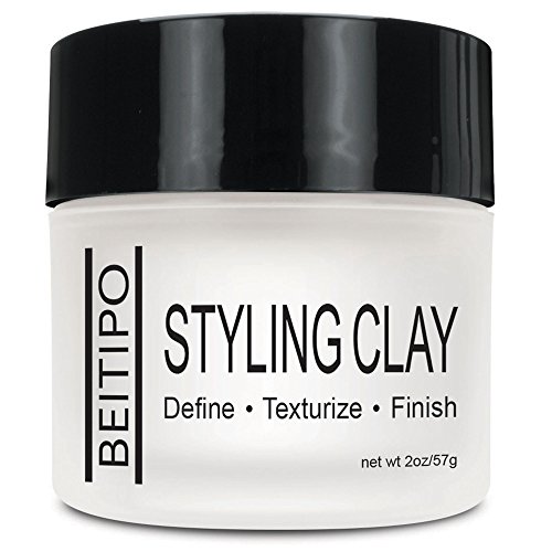 Bentonite Clay Styling Pomade - Hair Care Aid to Define, Texturize, and Make Hair Feel Fatter and More Manageable by Beitipo
