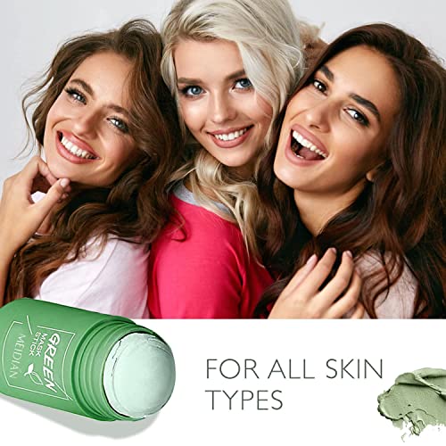 Iriyand Green Tea Mask Stick For Face(2Pcs), Blackhead Remover, Green Tea Extract, Deep Pore Cleansing, Face Moisturizing, Skin Brightening For All Skin Types #TOP5