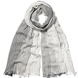 [maikun] [マイクイーン] 敬老の日 プレゼント 誕生日 プレゼント 女性 敬老の日 プレゼント おばあちゃん 誕生日プレゼント 大判ストール レディース 綿 柔らかい 薄手 UVカット＆冷房対策 春/夏/秋/冬 結婚式 誕生日 敬老の日 母の日 プレゼント 女性 ブラック＆ホワイト