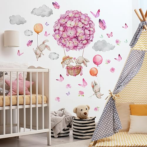 Vinilos Decorativos Flower Balloon con Animales miniatura 4