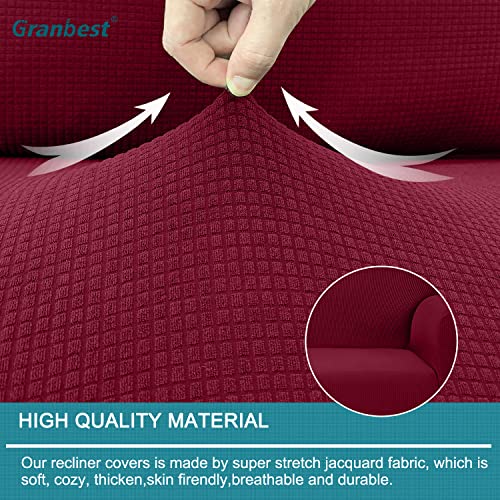 Granbest 4 Piece Waterproof Sectional Cushion Cover for L Shape Sofa Stretch Separate Cushion Chaise Lounge Cover Elastic Furniture Protector for Kids Pets - Image 4
