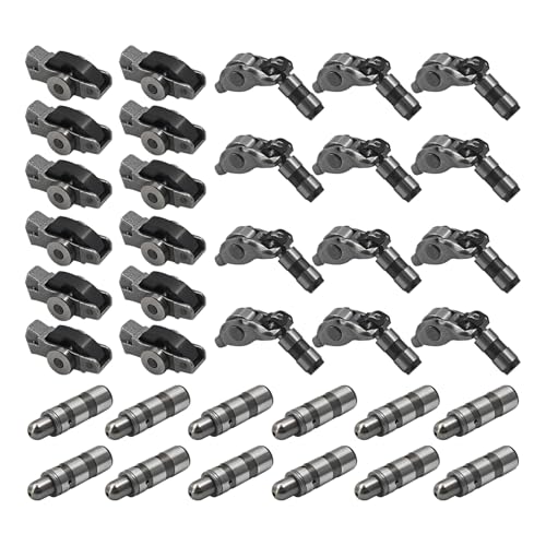 24Pcs Intake & Exhaust Lifters with Rocker Arms Compatible with Dodge Challenger Charger Durango Journey for Jeep Grand Cherokee Wrangler for Chrysler Pacifica with Ram 1500 3.6L 2016-2024