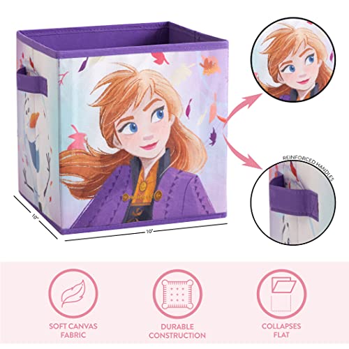 Image of Polycanvas Disney Frozen 2 Collapsible Storage Cubes, Set of 2, 10 inchx10 inch