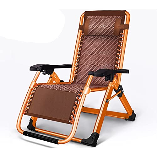 Lsoiup Sillón reclinable portátil para el hogar con Ajuste de 15 Pasos, Respaldo de Aluminio de Gravedad Cero, Cama Plegable para Hospital, sillón reclinable para Exteriores