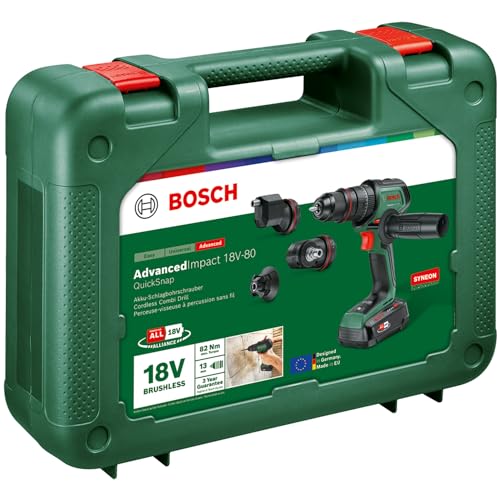 Perceuse visseuse à percussion sans fil Bosch AdvancedImpact 18V 80 82 Nm Mandrin 13 mm QuickSnap - vue 9