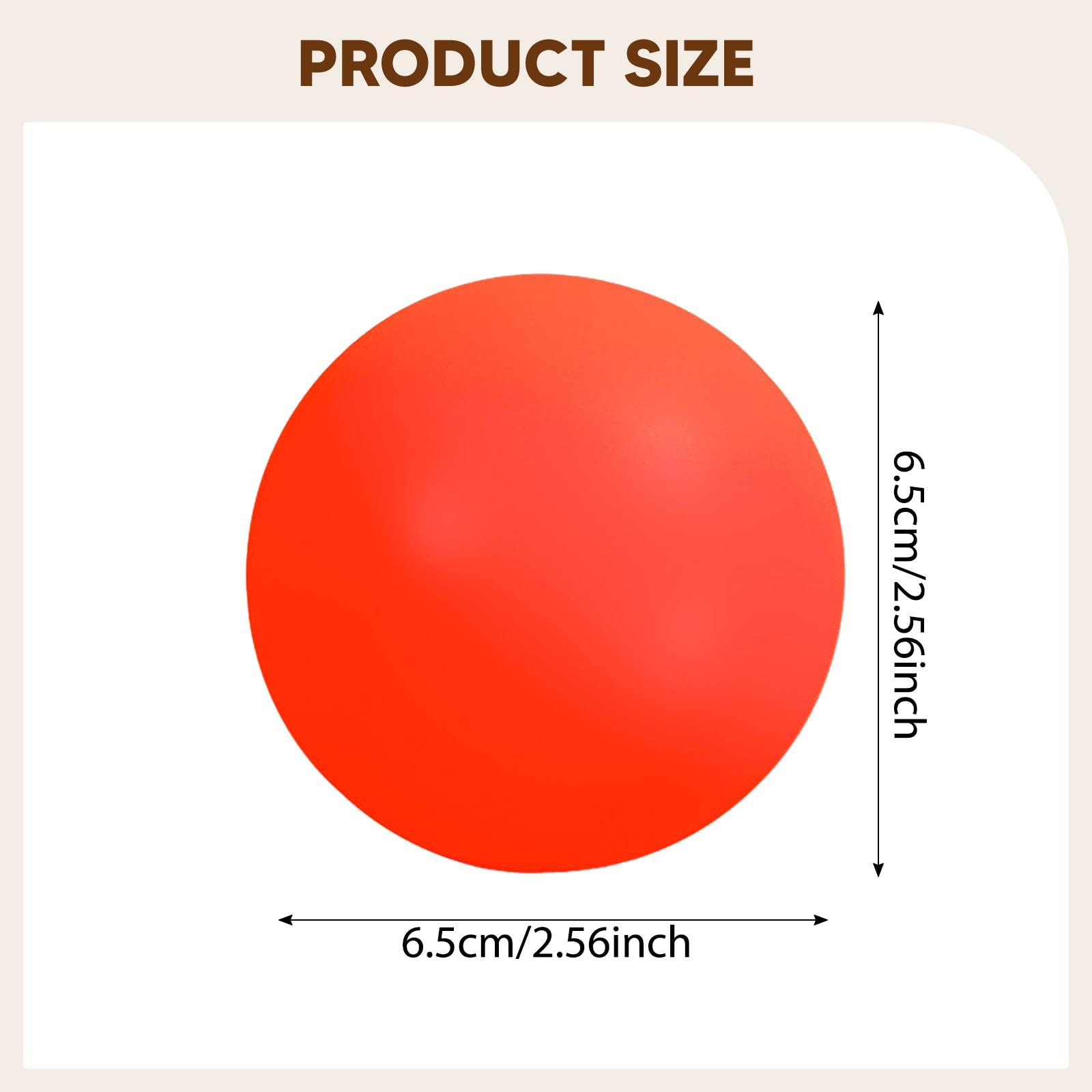 Pelota de Hockey Calle Balón Bola Hockey PVC Ligera Duradera Superficie Suave Adecuada para Entrenamiento Competencias Niños Adultos 6.5cm