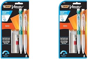 BIC Velocity Max Mechanical Pencil - Thick Point (0.9mm), 2-Count