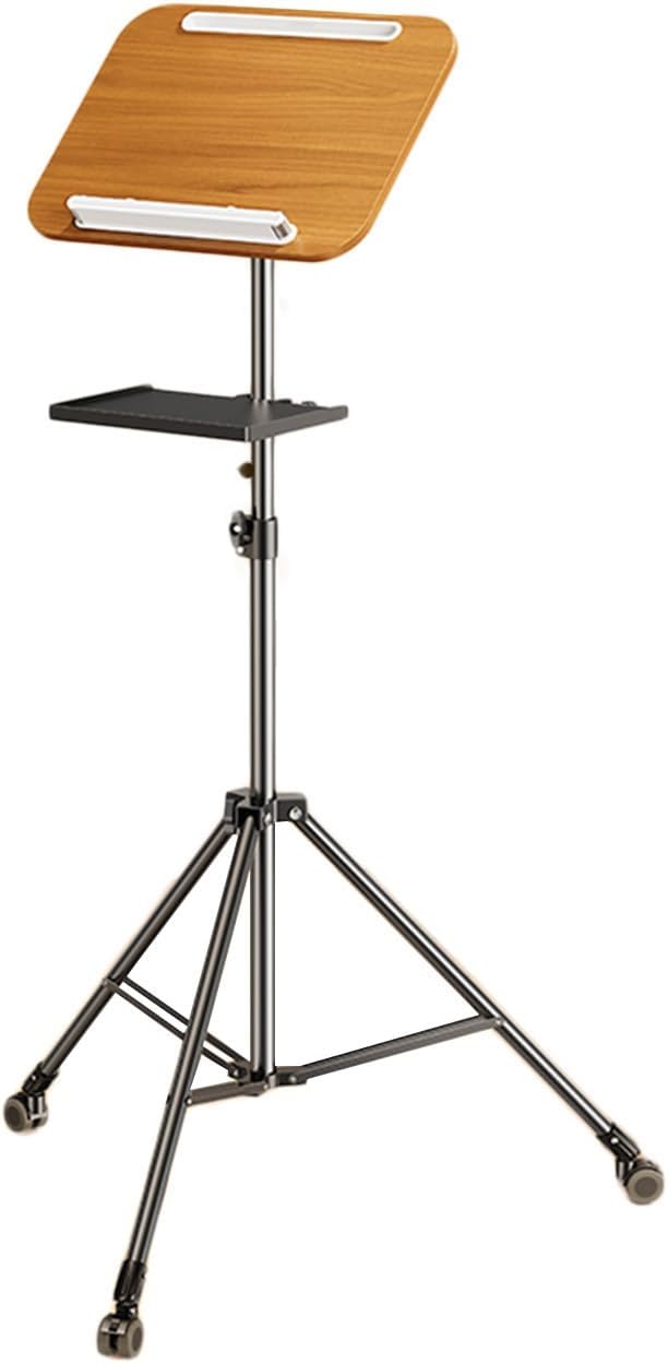 Adjustable Height Floor Book Stand, 82-145cm Recipe Holder with Movable Casters for Home Office School