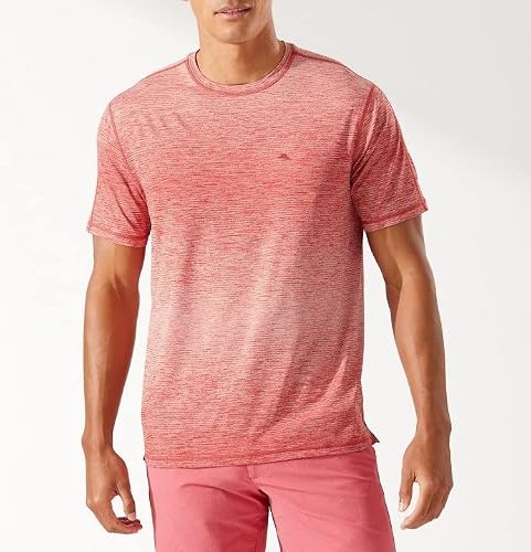 Tommy Bahama Men's Islandzone Hood River Short-Sleeve Crewneck T-Shirt With Upf 30 (Dk Havanna Heather, Xx-Large, Xxl, 2Xl) #TOP1