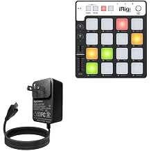 BoxWave Charger Compatible with IK Multimedia iRig Pads - Wall Charger Direct 15W, Rapid Charge Your Device with Built-in 3ft Cable