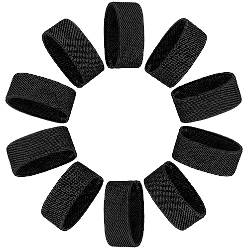 FRTKK 10 Pcs Elastic Belt Keepers Strap Organizers Web Belt Loop Stays Backpack/Harness Straps Holder Retainer Band for 1.5