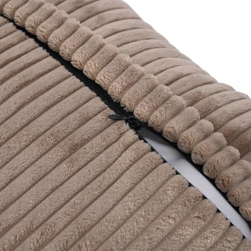Image of Wakefit Designer Cushion Cover | 16x16 inch | Super Soft Durable Fabric | Machine Washable | Pack of 1 | Aura Almond Cream