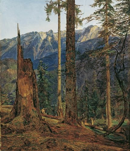 Impression Prints Toile les montagnes de l'enfer Ferdinand Georg Waldmuller Toile Premium