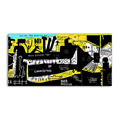 Photo murale acrylique graffiti 100x50cm pour salon moderne et chambre